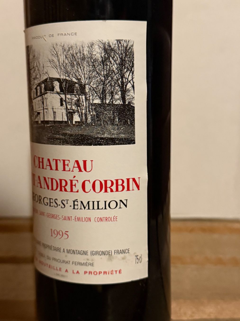 Vino: Château Saint-André Corbin 1995 Saint-Georges-Saint-Emilion – Nuovo (secondo la descrizione) da La Tour-de-Peilz venduto da avediscipule 2