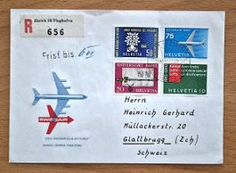 Ab 1 Franken, Brief Erstflug, Swissair 1960, Zürich-New York