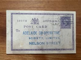 Postkarte 1887  Australien Post Card    (G1902)