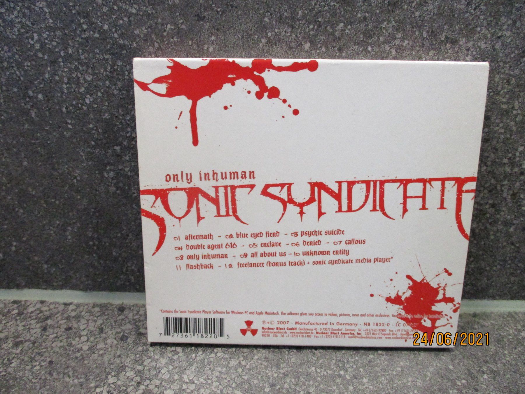 CD: Sonic Syndicate --  Only Inhuman – Usato da Liestal venduto da Disc-Point 1