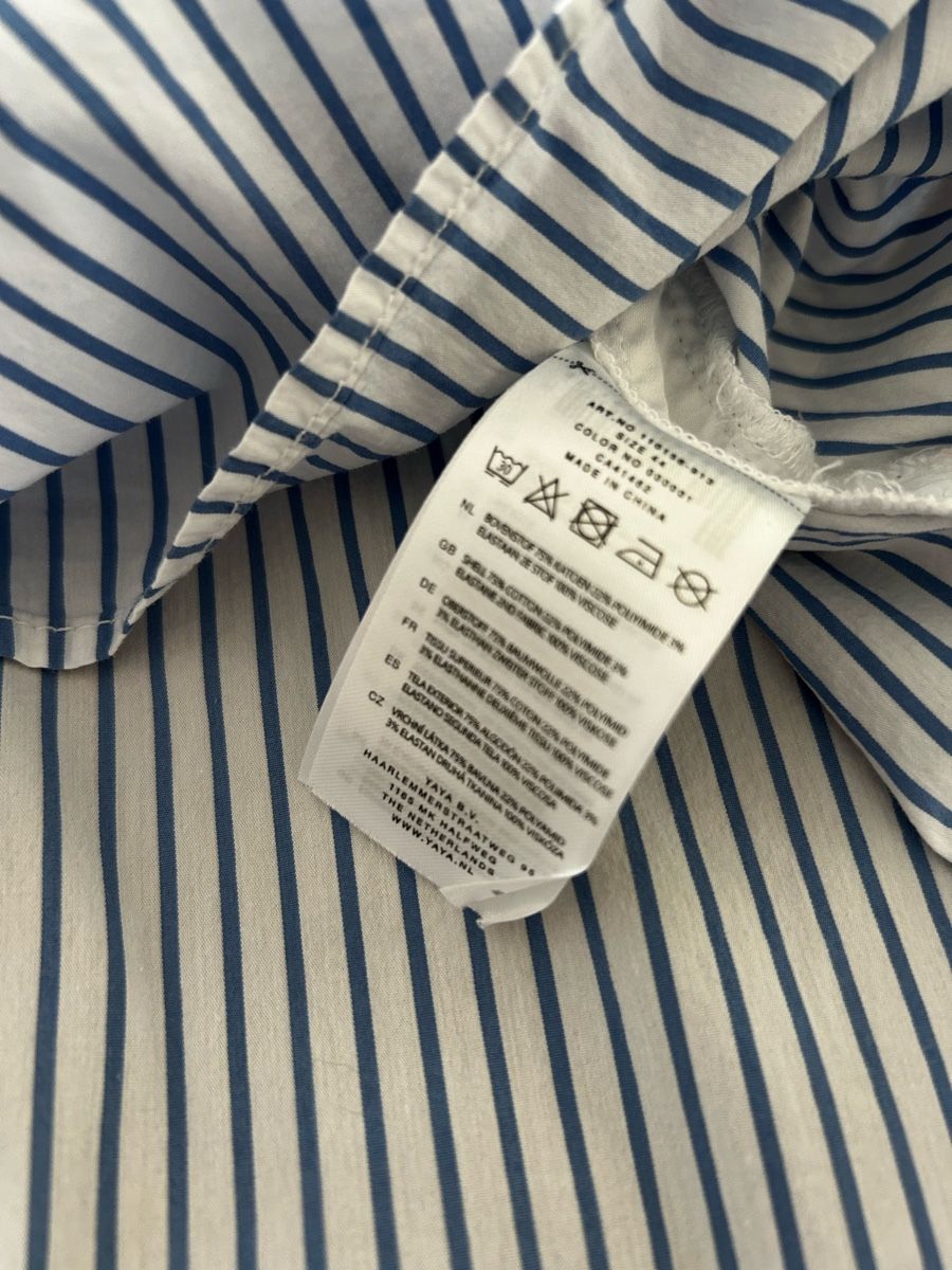 Camicette: Original YAYA Oversize Longbluse Gestreift Baumwolle Gr. 44 – Nuovo (secondo la descrizione) da Balsthal venduto da LaLiLu77 5
