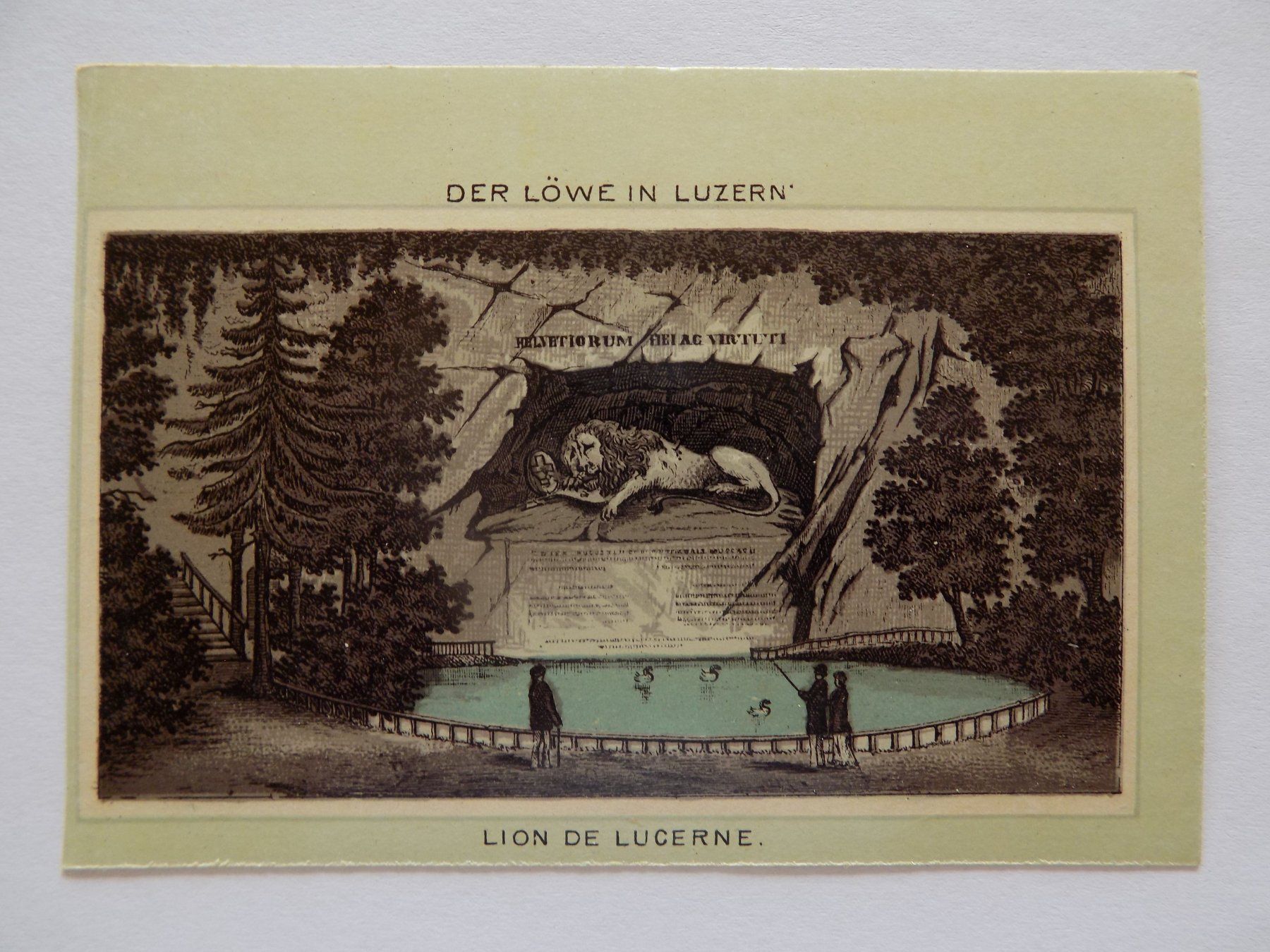 Stiche: Löwendenkmal in Luzern – Gebraucht aus Risch von Antikfee 1