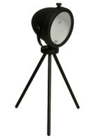 Schwarze Retro-Stativlampe, Vintage-Look - LIQUIDATION
