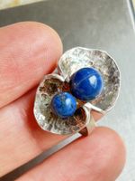 Silberring Lapislazuli Kugeln, FLOWER (52)
