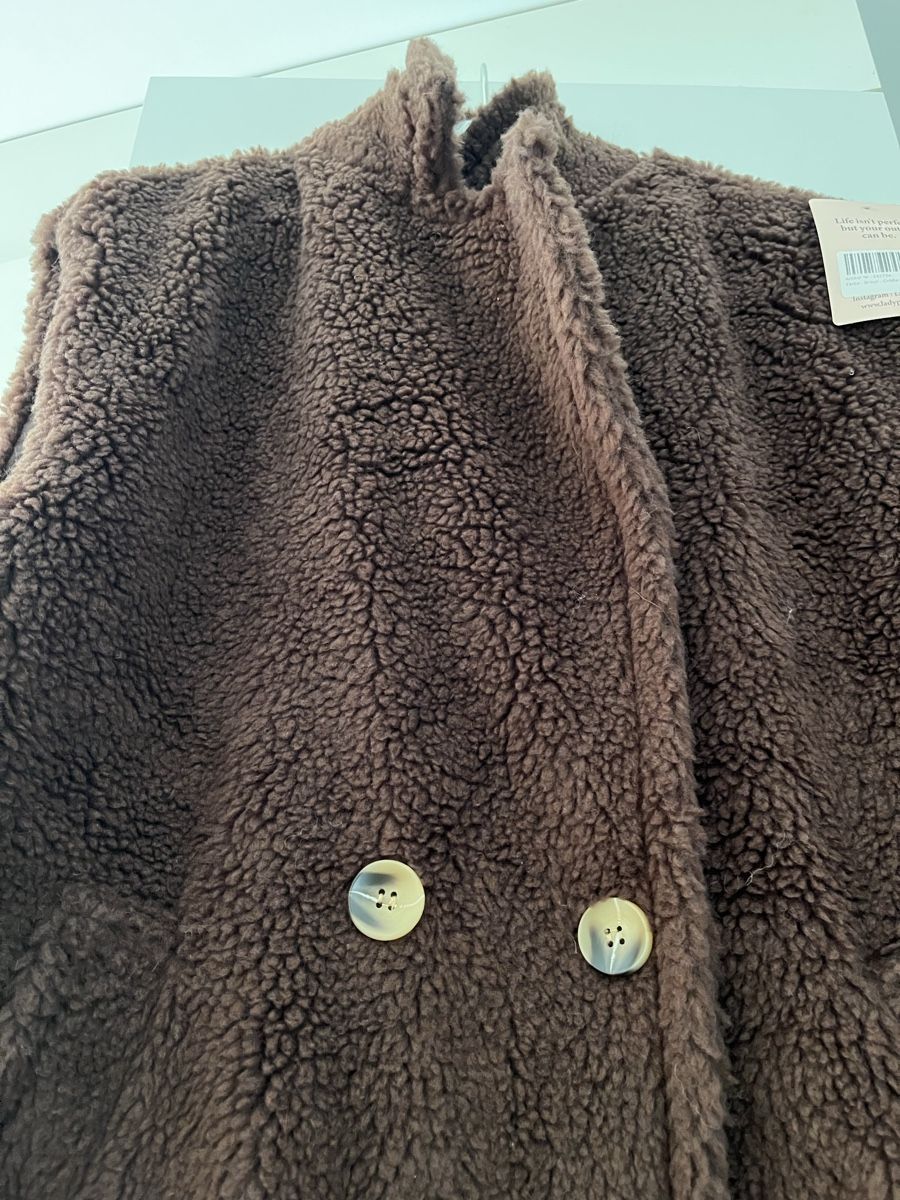 Gilet & Giacche senza maniche: Winter Teddyfell Weste, braun, neu, Einheitsgrösse! – Nuovo e nell'imballaggio originale da Gockhausen venduto da Lali013 1
