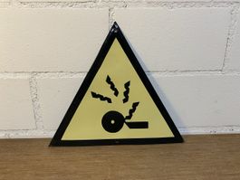 Emaille Schild aus Werkstatt