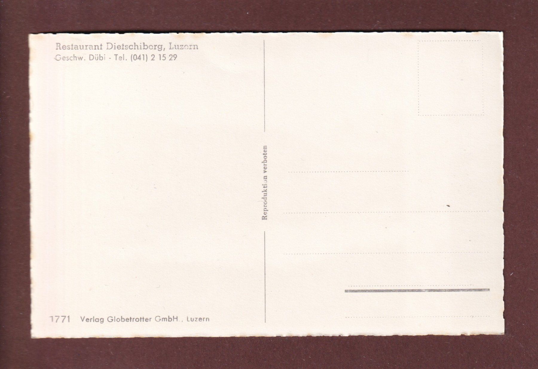 Cartes postales: DIETSCHIBERG - Blick auf Stanserhorn – D'occasion à Pully par nicecards 1