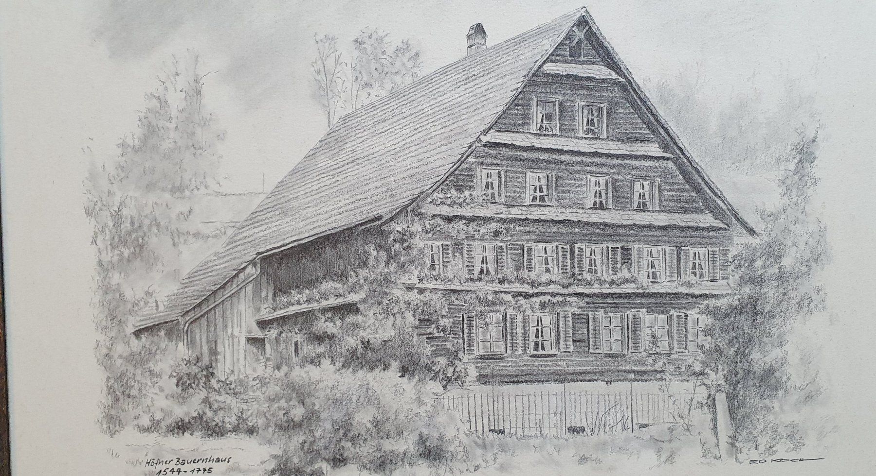 Poster & Bilder: Bild  - Wilen, Bauernhaus Höfner 1544 - 1775 – Gebraucht aus Kreuzlingen von Rschweiz1 5