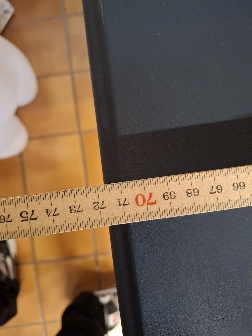 Tische: Antiker Tisch mit Stuhl, Petrolblau, Vintage – Gebraucht aus Thun von shashala 4