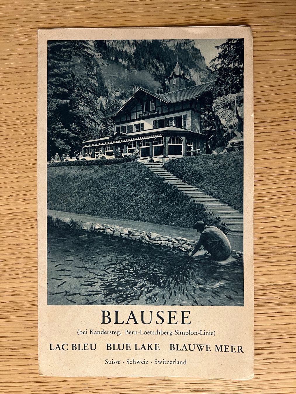 Documenti: Vintage Prospekt Broschüre Blausee – Usato da Zürich venduto da Andawe