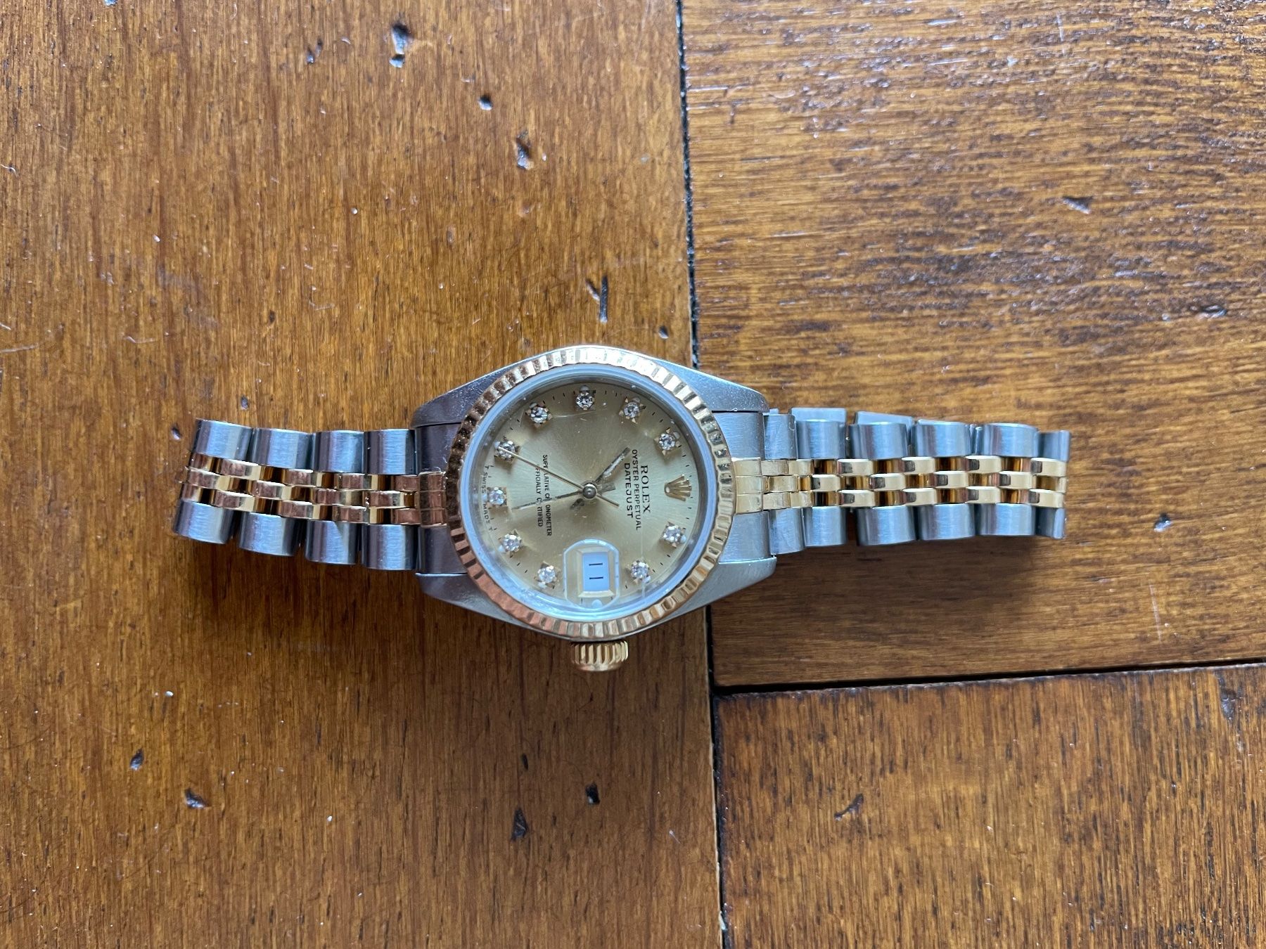 Rolex Orologi: Rolex Oyster Perpetual Diamond – Usato da La Chaux-de-Fonds venduto da Watch_use 2