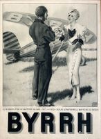 Byrrh Luftfahrt- Alte Werbung /Ancienne réclame 1934