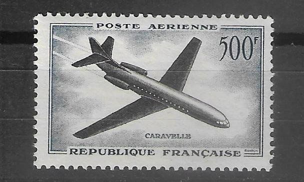 Tutti i francobolli: Frankreich 1120** postfrisch Flugpost Caravelle 1957 – Nuovo e nell'imballaggio originale da Ettingen venduto da Kartenplanet
