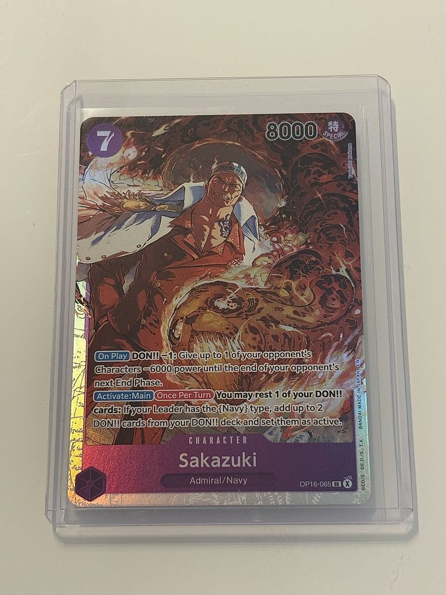 Bandai Sammelbilder & Trading cards: One Piece TCG - Sakazuki OP16-065 – Neu (gemäss Beschreibung) aus Pieterlen von Mira_o7