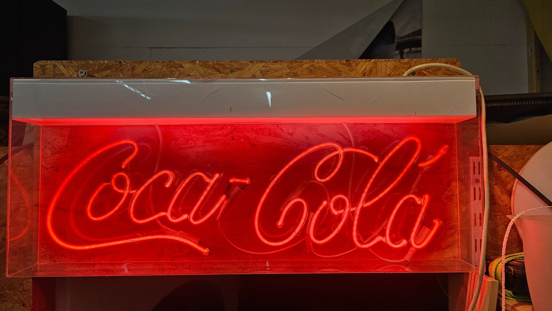 Coca-Cola Insegne: Werbeschild Coca Cola echtes NEON – Difettoso da Bettlach venduto da Natan3 6