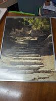 Schönes Bild von einer alten Treppe A4 eingerahmt 70er/80er