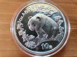 China Panda Silber 1997, 1 Unze
