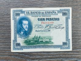 Spanien 100 Pesetas 1925 !!!!!