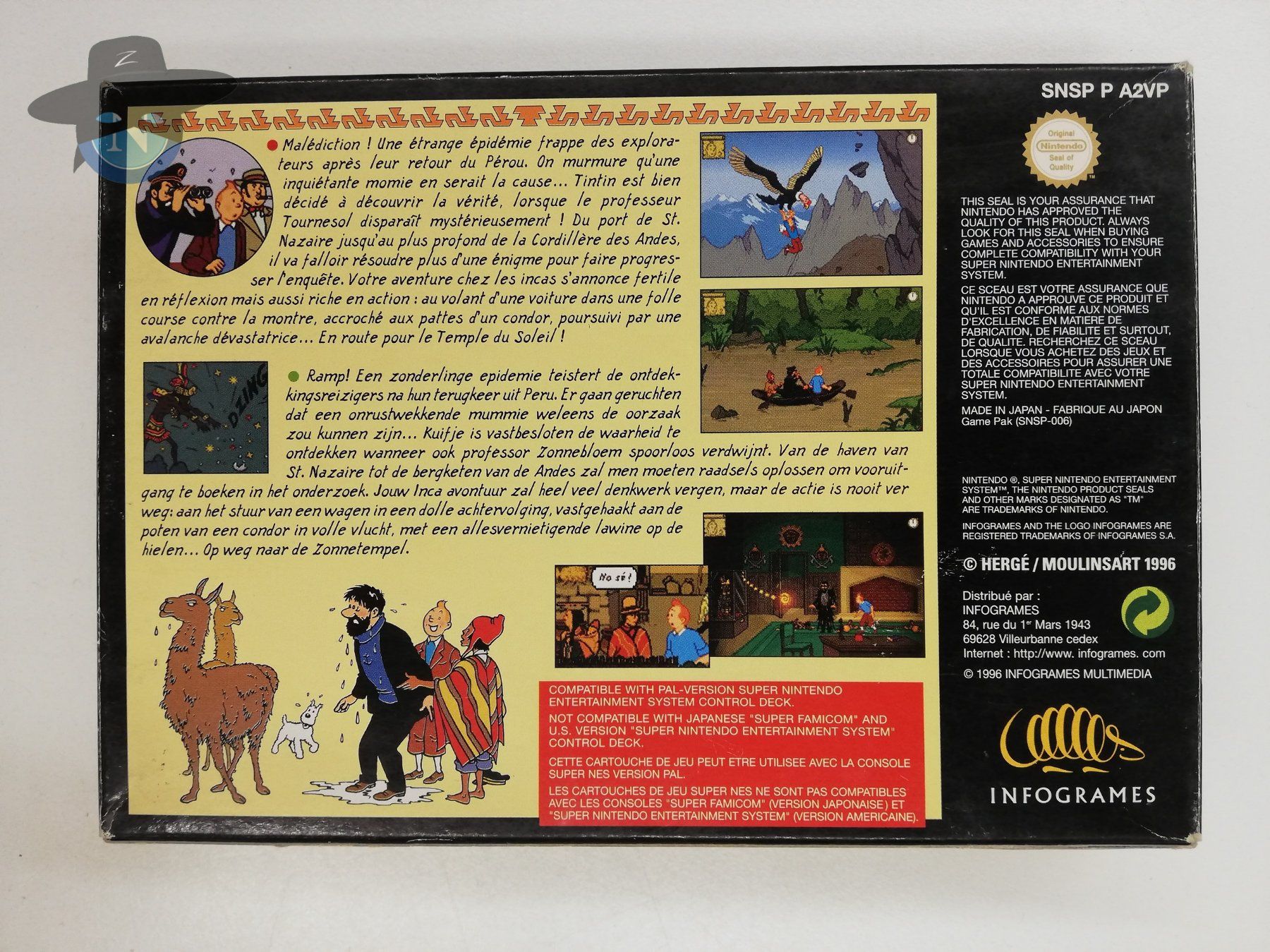 Nintendo Giochi: Tim - Der Sonnentempel / Super Nintendo SNES – Usato da St. Gallen venduto da zorro_dc 1