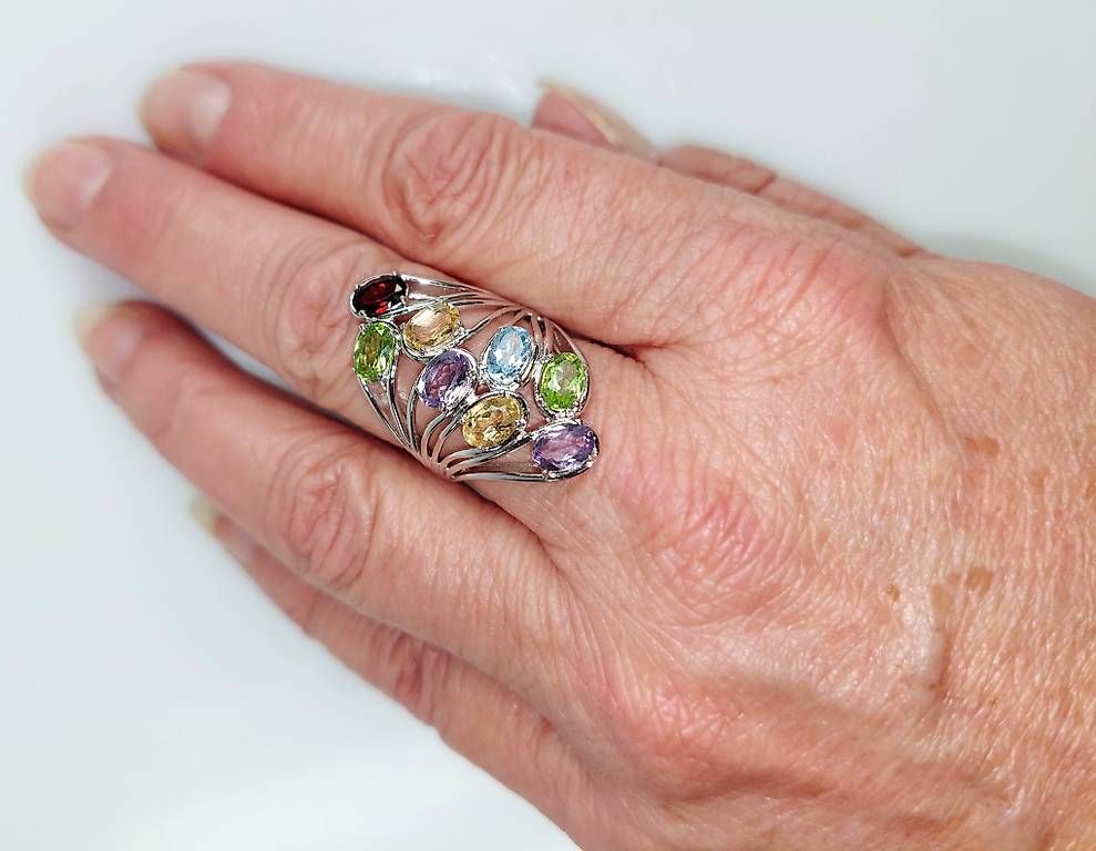 Anelli: Ring Silber mit echten Edelsteinen – Usato da Stans venduto da wer_fd5f 3