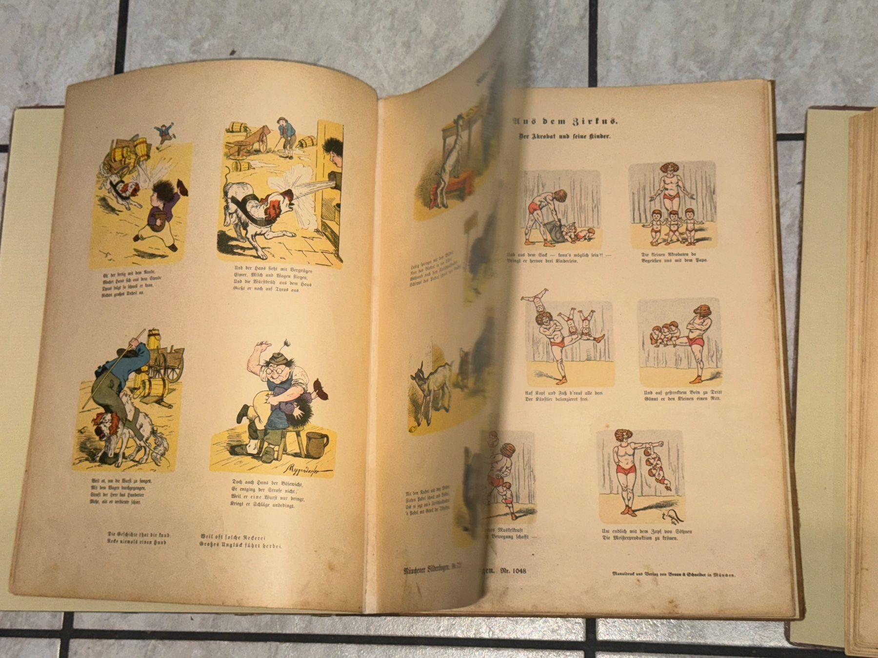 Libri: 2 Alte Bücher- Die lustigsten Münchner Bilderbogen. – Usato da Kaiseraugst venduto da Drasa 5