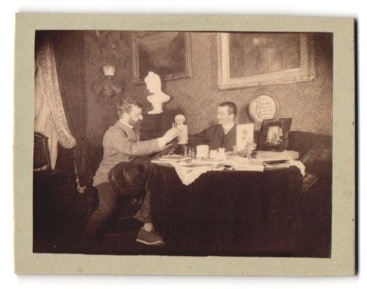 Fotografie &  Plakate: Fotografie zwei Herren bei einer Schach  – Gebraucht aus Berlin von bartko-reher 1