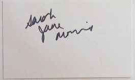 Sarah Jane Morris Autogramm signiert Karte 7x10cm