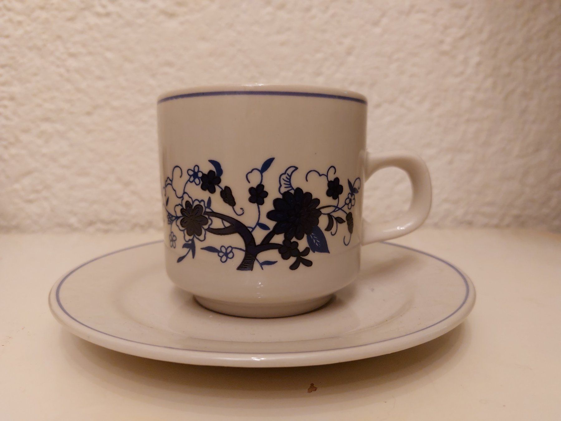 Set di piatti: Blauer und weißer Keramiktee oder Kaffeeset Boho Vintage – Usato da Horgen venduto da Angel0010 1