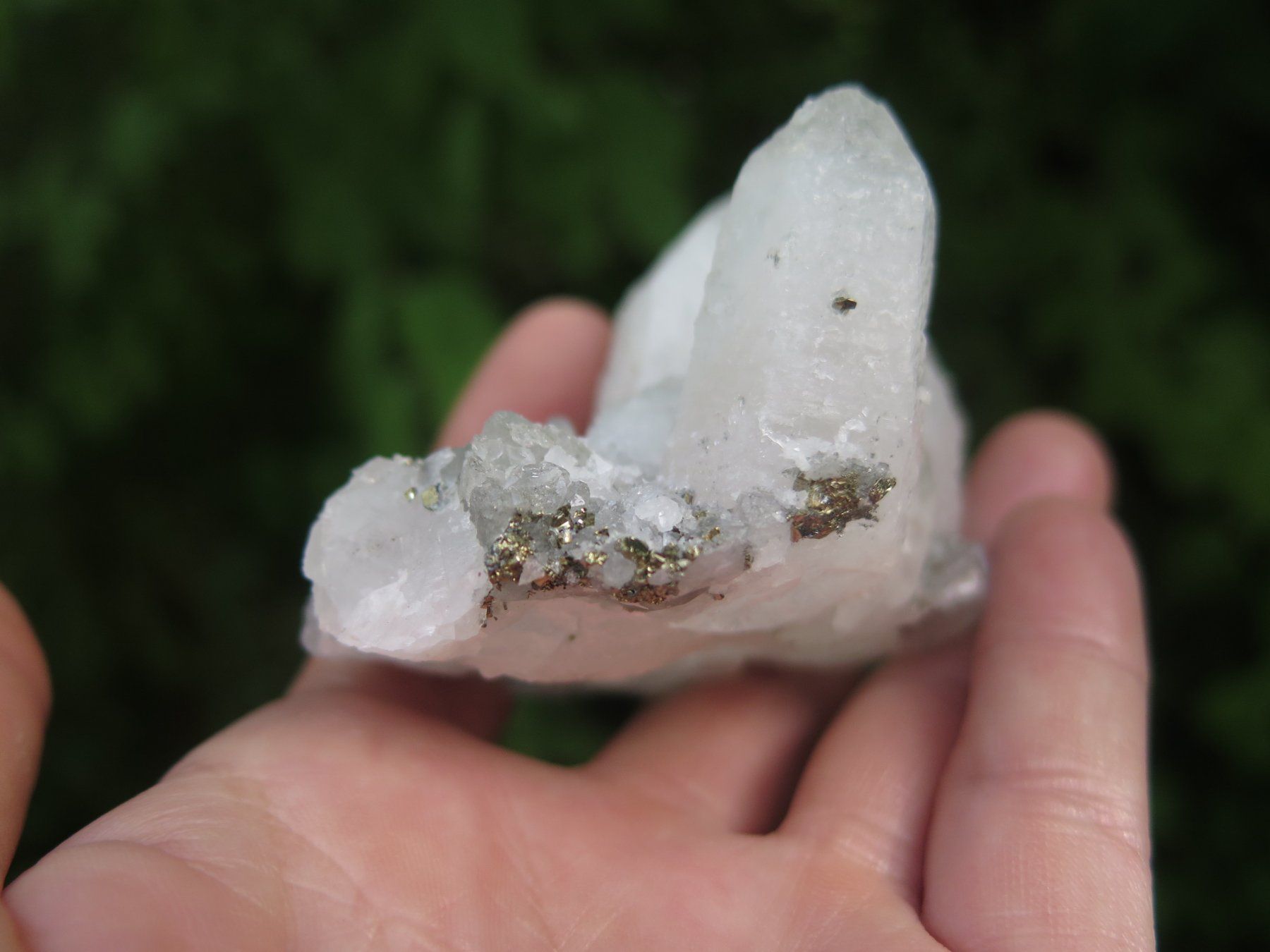 Mineralien & Heilsteine: Bergkristall mit Pyrit – Gebraucht aus Schaffhausen von Yamakana51L8736OQ8 7