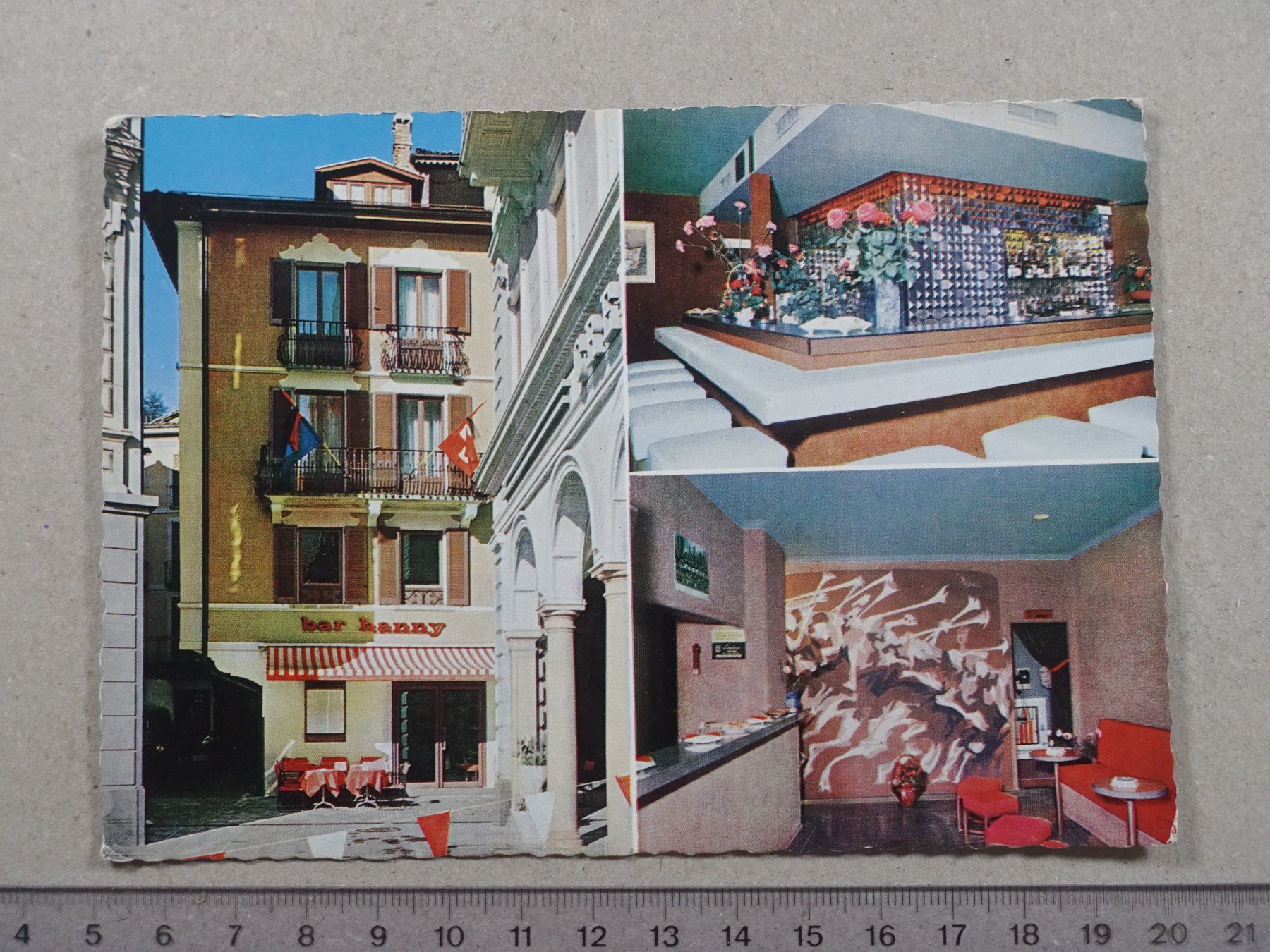 Cartoline postali: Lugano, 1972, Bar Hanny – Usato da Lenzburg venduto da fh1