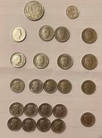 22 anciennes pièces suisses – 1907 à 1952