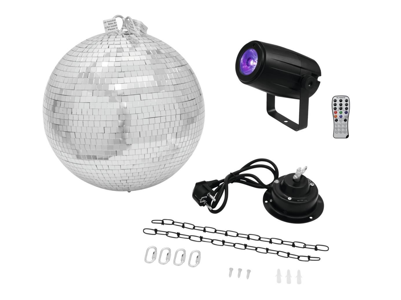 Tutte le decorazioni: Spiegelkugel 30cm mit Motor + Spot – Nuovo e nell'imballaggio originale da Däniken SO venduto da Profog1