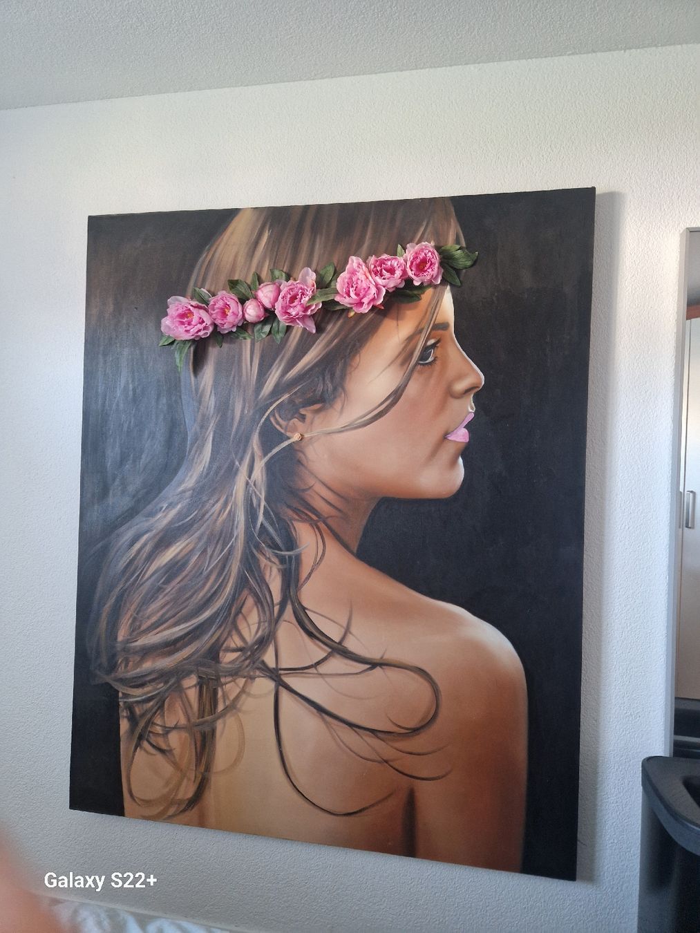 Gemälde: Grosses Ölgemälde "Blumenmädchen" von Rindy – Gebraucht aus Abtwil AG von littlemisspiti
