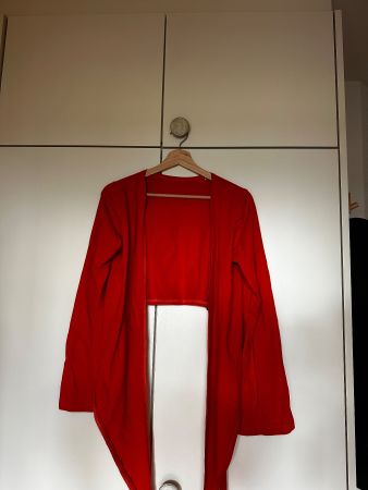 Roter Cardigan, Grösse M, für den Sommer