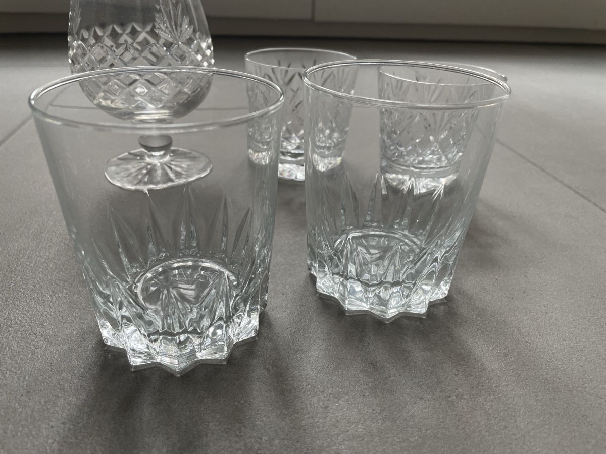 Bicchieri: Set mit 6 Gläser, geschliffenes Glas – Usato da Adligenswil venduto da Treegarden 3