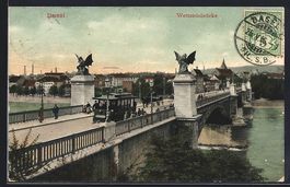 Basel, Wettsteinbrücke mit Strassenbahn