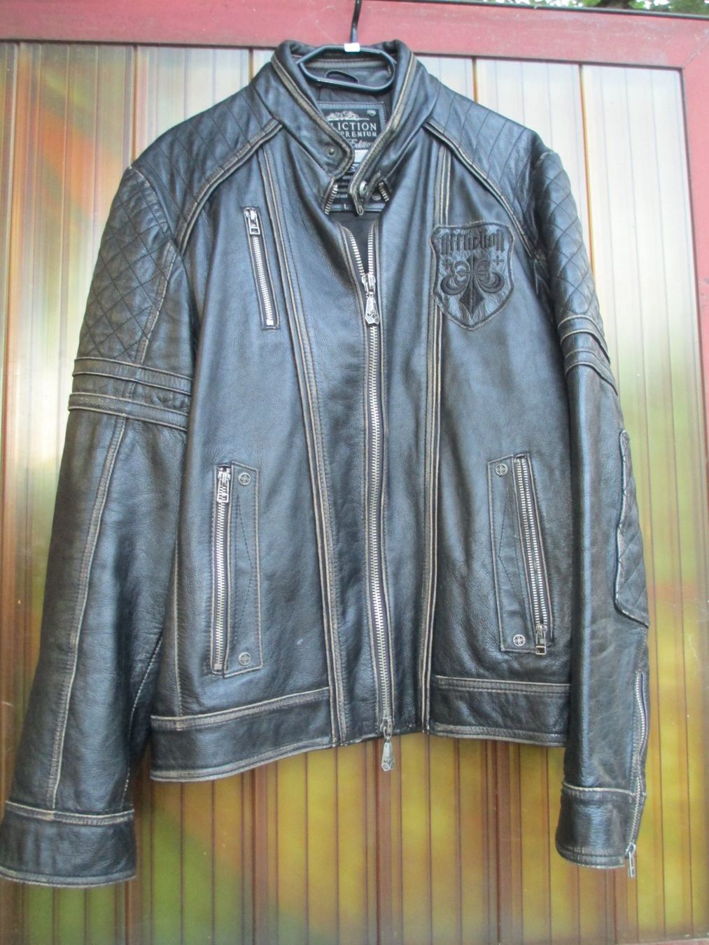 Vestes: Lederjacke Affliction – Neuf (Voir description) à La Heutte par franco029 1