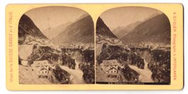 Stereo-Fotografie Göschenen, Blick in d