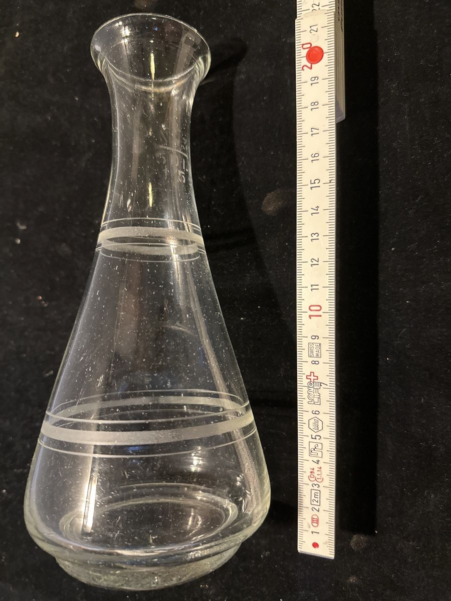 Glasi Hergiswil Caraffe: Antike Glas Karaffe 0.5 Liter,  Nw3, 1915 – Usato da Zürich venduto da Chaeffeler 3