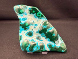Malachit und Chrysocolla poliert