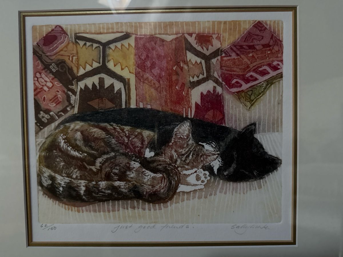 Dipinti: Chats / Oeuvre originale idée Kdo / Sally Winter / estampe – Usato da Sergey venduto da sylviegut 1