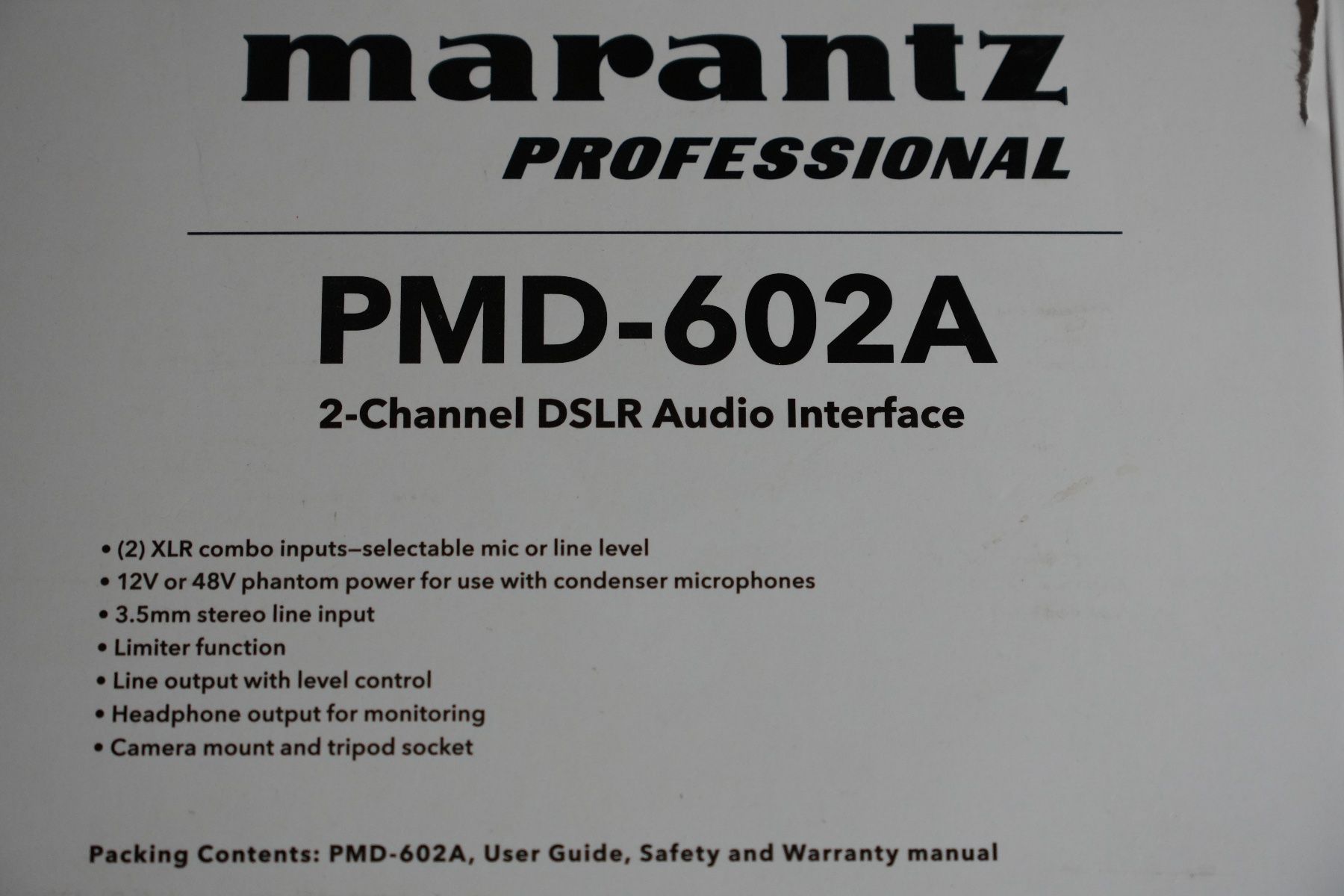Videocamere: MARANTZ PMD-602A Préamplificateur micro 48V Stéréo – Usato da Corban venduto da Ktiti69 2