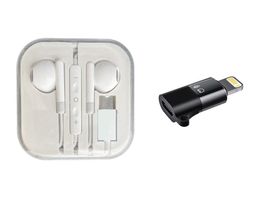 USB-C Kopfhörer mit Mic&Lautstärkeregler & Lightning Adapt.
