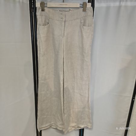 Madeleine Leinen Hose beige Grösse 40 neuwertig
