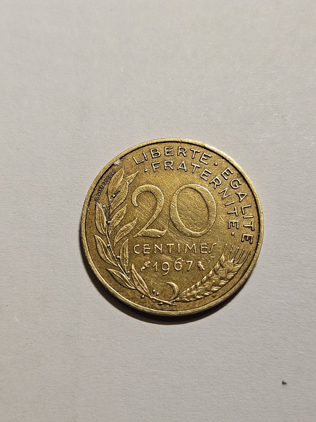Tutti le monete: 20 Centimes Frankreich, 1967 – Usato da Wil ZH venduto da Bossi73