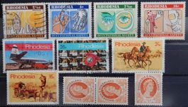 Rhodesien & Nyasaland Lot mit alten Werten III