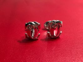 Cartier Pénélope Manschettenknöpfe, 18 Kt Weissgold Au 750