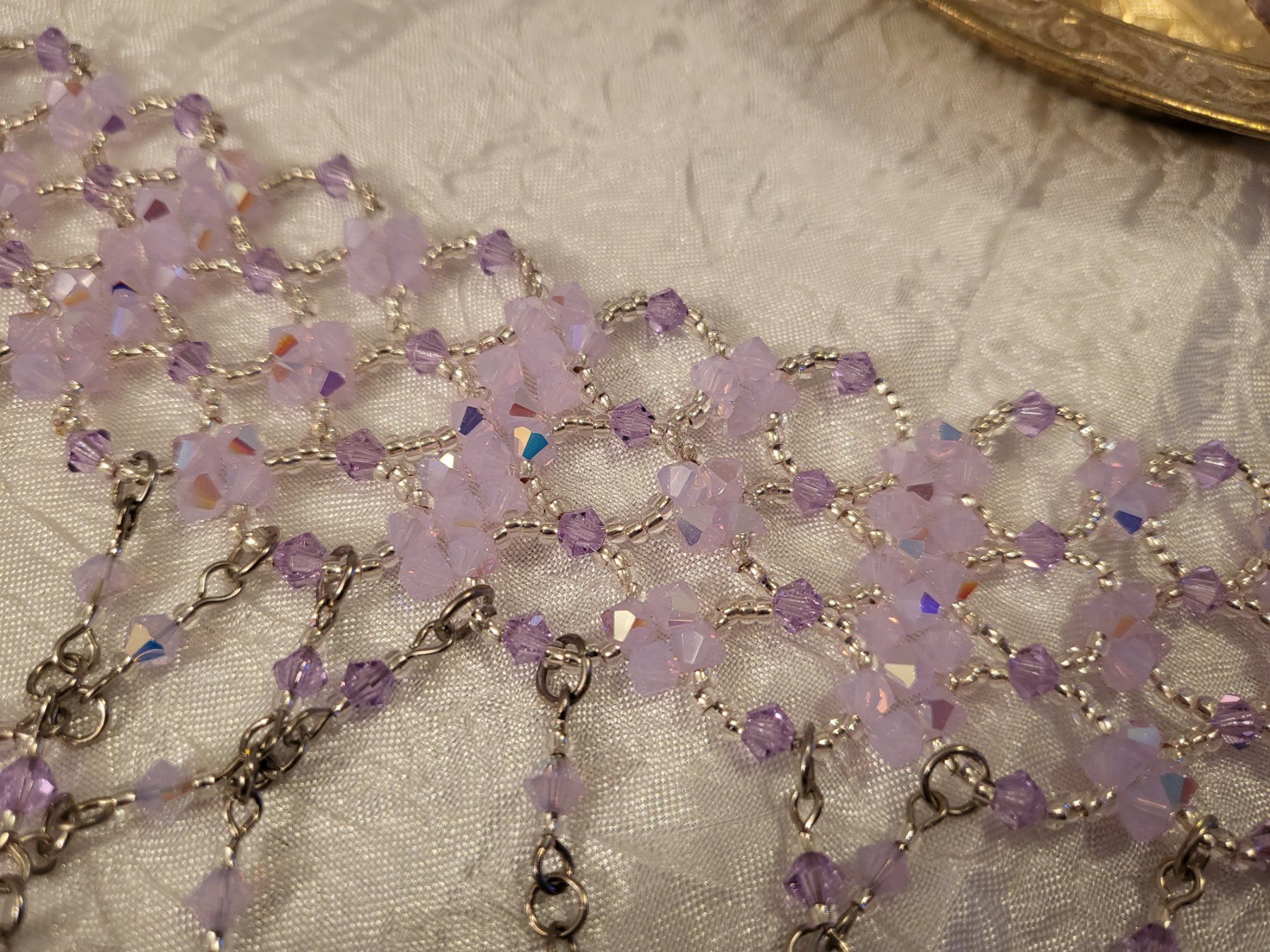 Catenine: Handgemachte Halskette aus Swarovski perlen – Nuovo (secondo la descrizione) da Dietikon venduto da Eleda 2