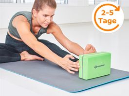 Yoga Block, 200 g, grün/grau