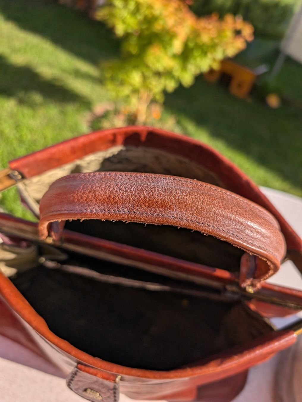 Taschen: Elegante Ledertasche "Le Bridge", Braun – Gebraucht aus Cugnasco von tizianaq 1